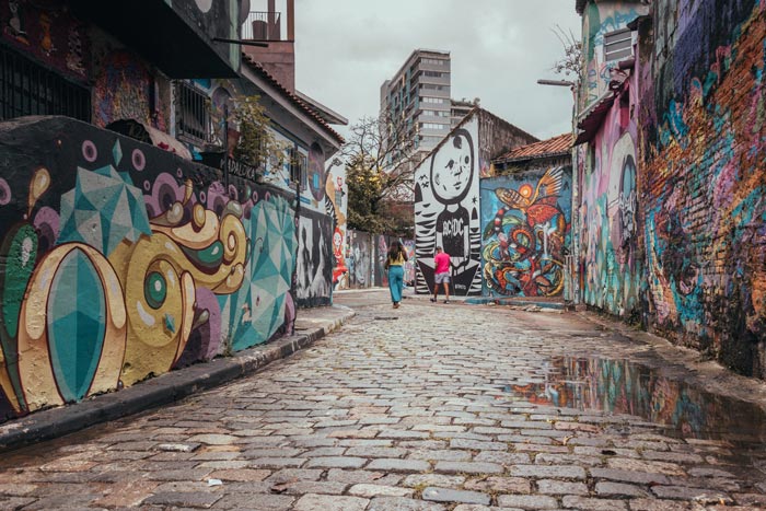 Batman Alley Graffitis in São Paulo, Brazil