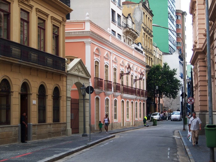 The pink Solar Marquise of Santos in São Paulo Downtown