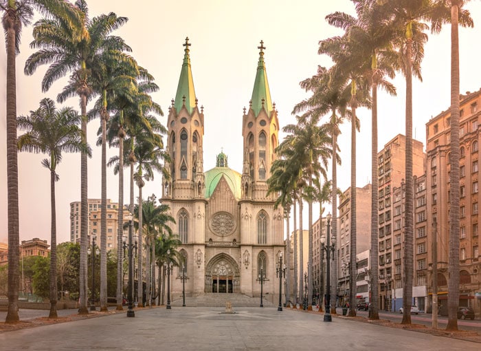 Sé Cathedral and Square in São Paulo