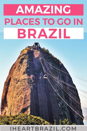 Places to visit in Brazil Pinterest graphic