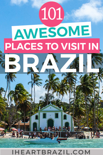 Places to visit in Brazil Pinterest graphic