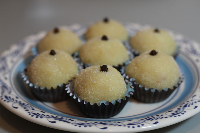 Beijinho is a coconut fudge truffle