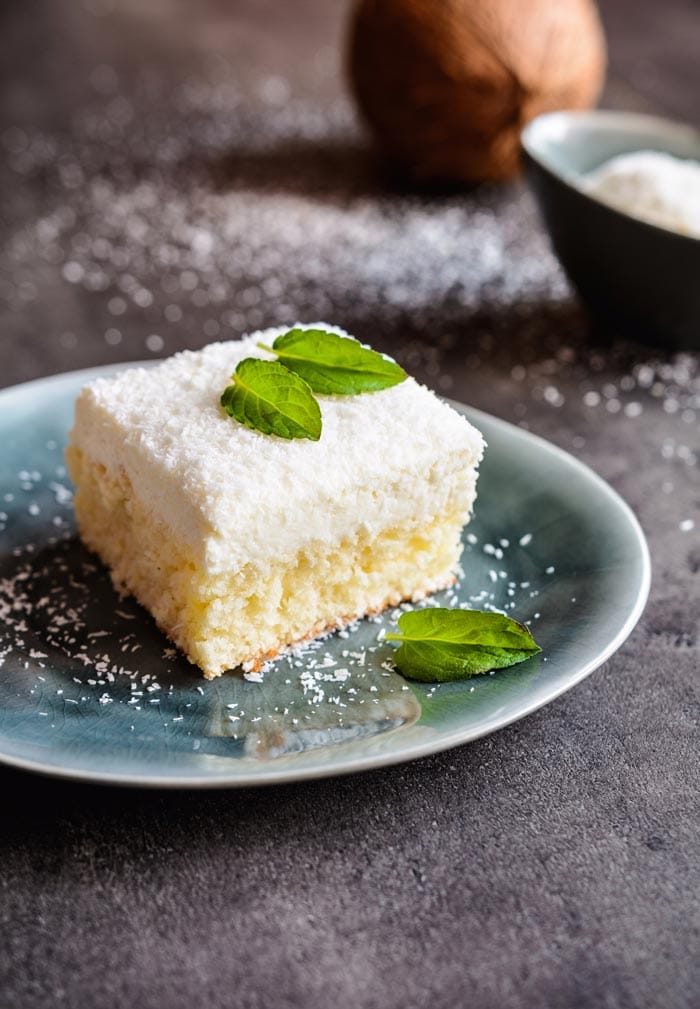 Brazilian moist coconut cake