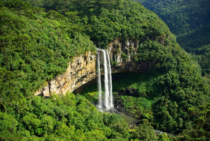 Wodospad Caracol w Rio Grande do Sul