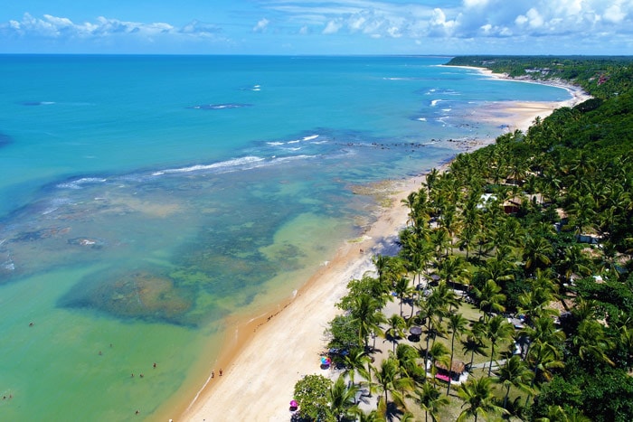 Espelho beach in Trancoso, Bahia