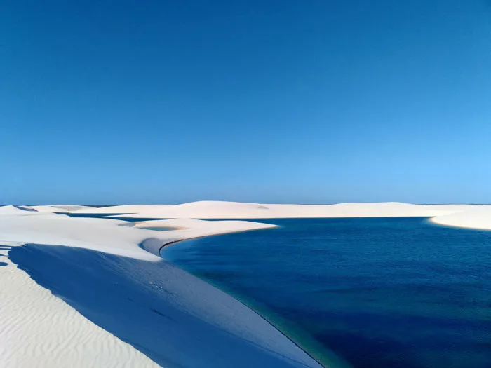 Sand dunes at Lençóis Maranhenses