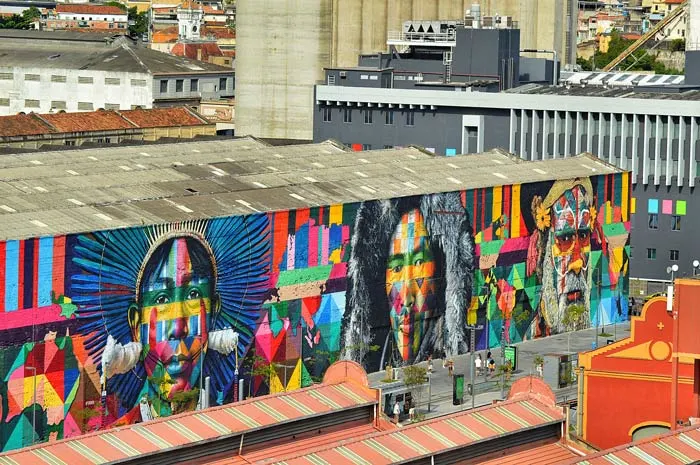 Kobra's mural Ethnicities in Rio de Janeiro at the Olympic Boulevard