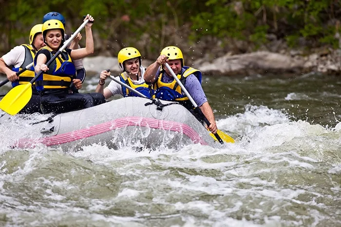 White water rafting in Brotas, Sao Paulo