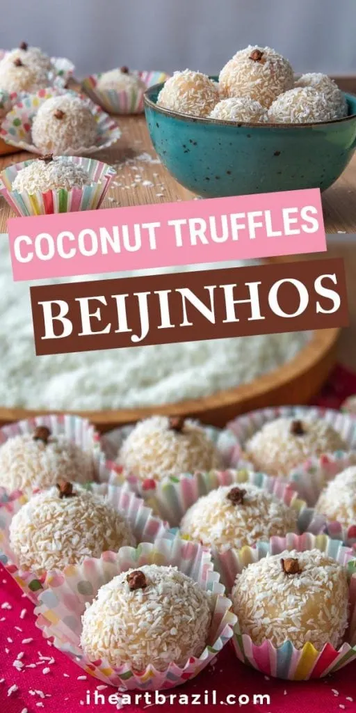 Beijinho recipe Pinterest graphic