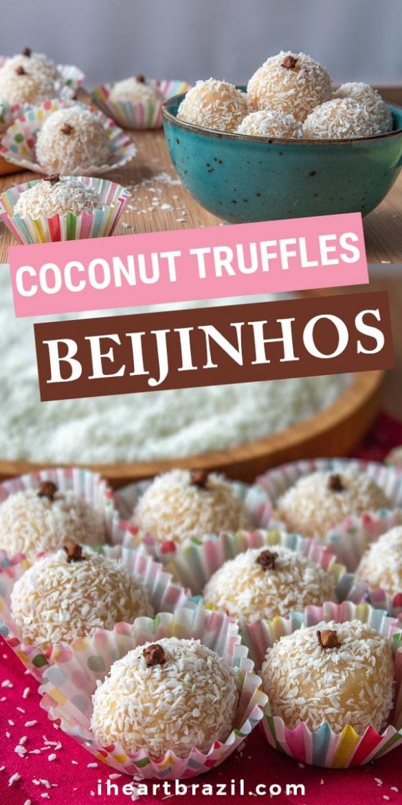 Beijinho Recipe (Coconut Brigadeiro) - The Brazilian Coconut Kisses