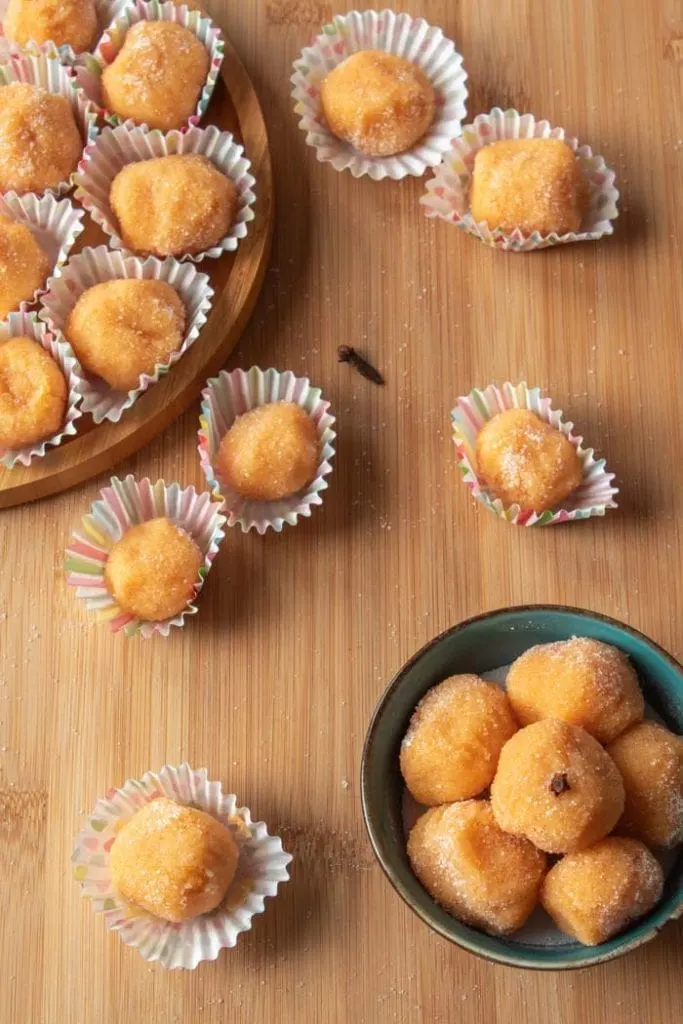 Pumpkin brigadeiro is a tasty fall dessert