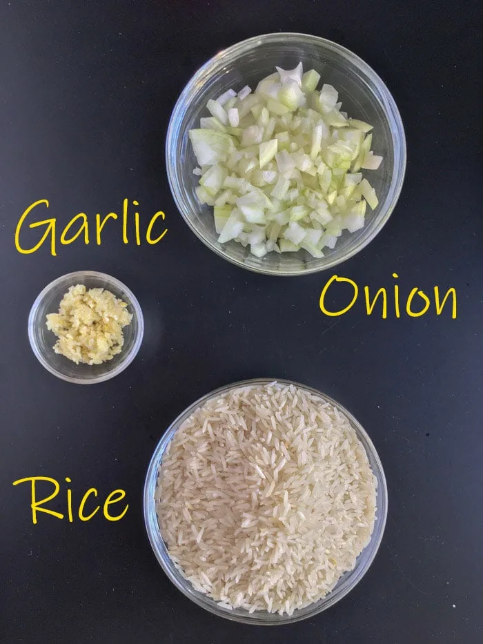 Brazilian rice ingredients