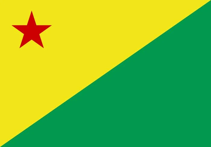 Acre Brazil State Flag