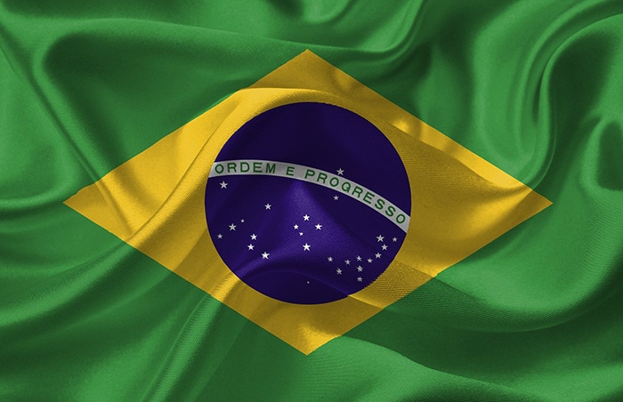 Brazil Flag for the National Anthem of Brazil