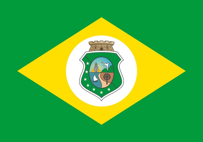 Ceara Brazil State Flag