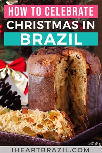 Christmas traditions in Brazil Pinterest graphic