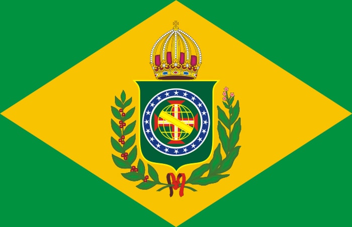 First flag of Brazil, the Empire