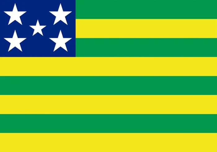 Goias Brazil State Flag