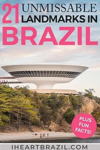 Brazilian landmarks Pinterest graphic