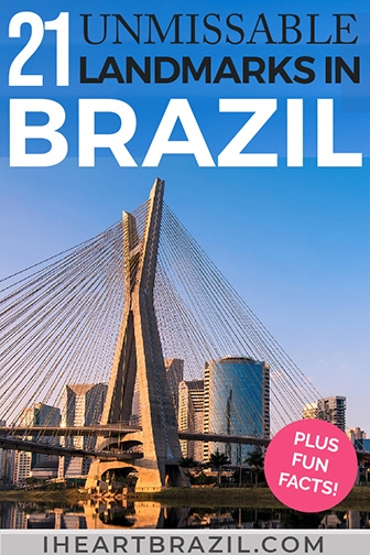 Landmarks in Brazil Pinterest graphic