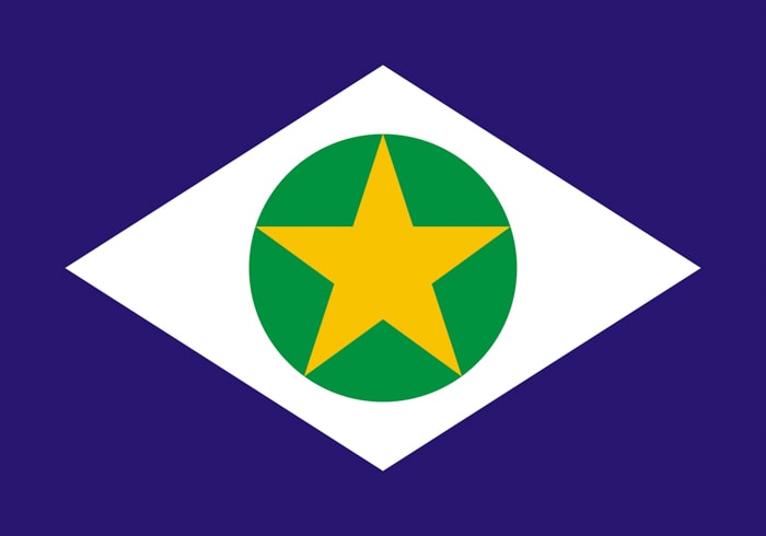 Mato Grosso Brazil State Flag