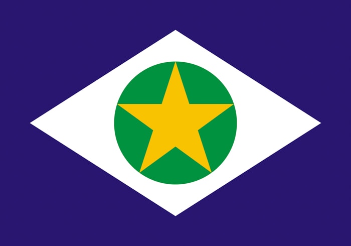 Mato Grosso Brazil State Flag