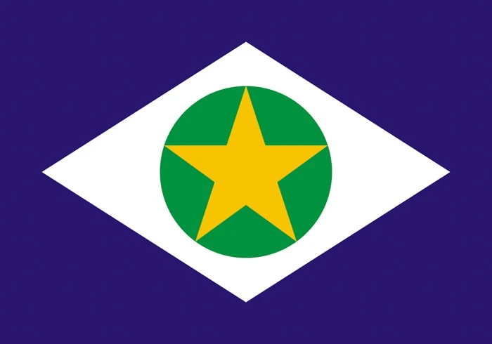 Mato Grosso Brazil State Flag