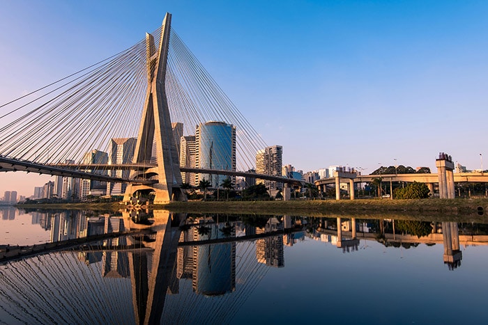 Octavio Frias de Oliveira Bridge in Sao Paulo