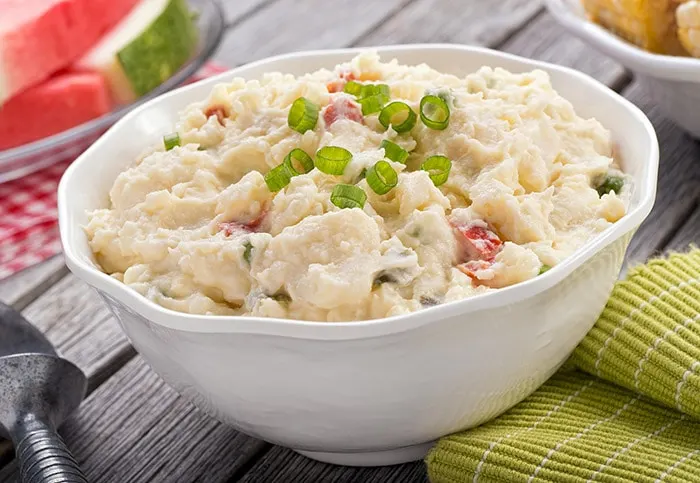 Brazilian Christmas food, potato salad