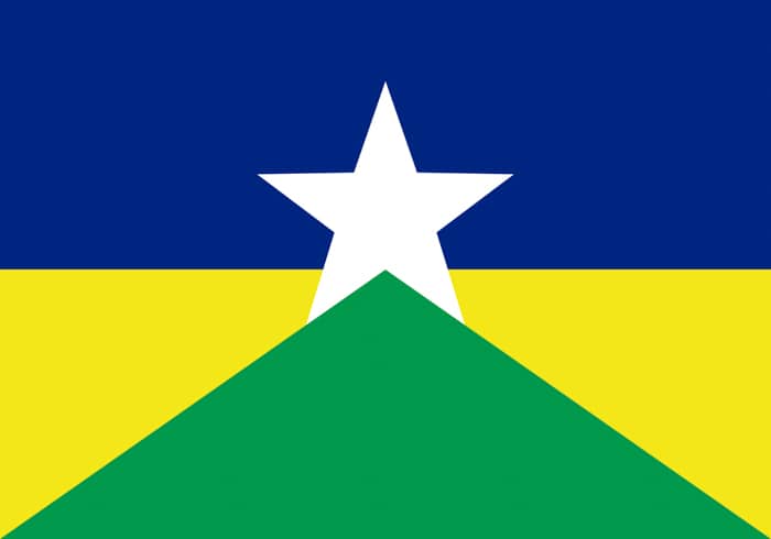 Rondonia Brazil State Flag