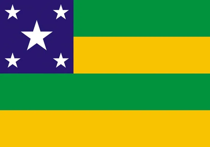 Sergipe Brazil State Flag