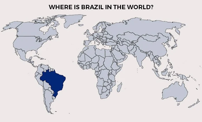 map of South America highlighting brazil, Rio San francisco