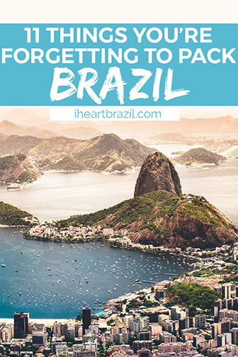 Brazil packing list Pinterest graphic