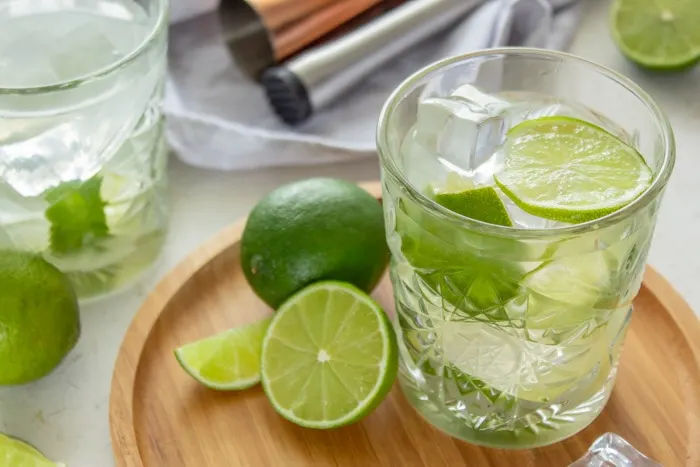 Caipirinha drink, the national cocktail of Brazil