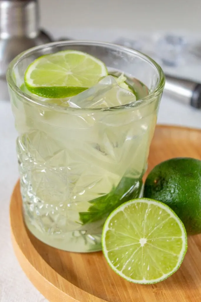 Caipirinha drink, the national cocktail of Brazil