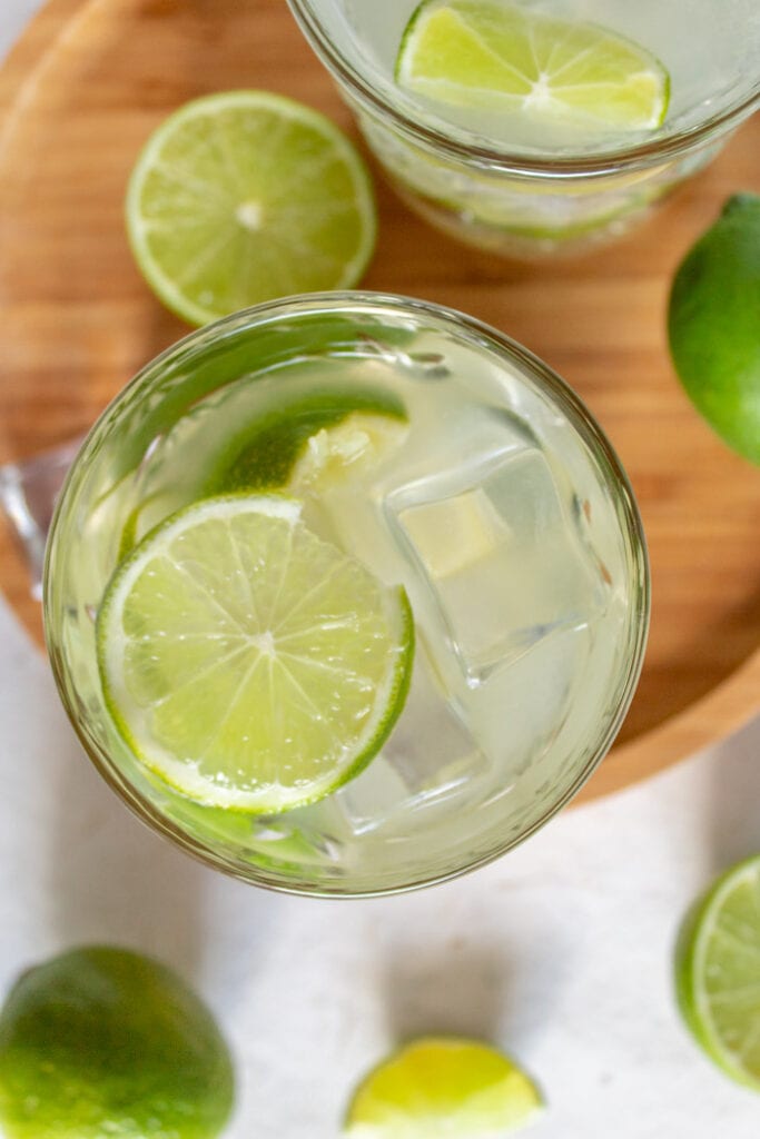 Caipirinha drink, the national cocktail of Brazil