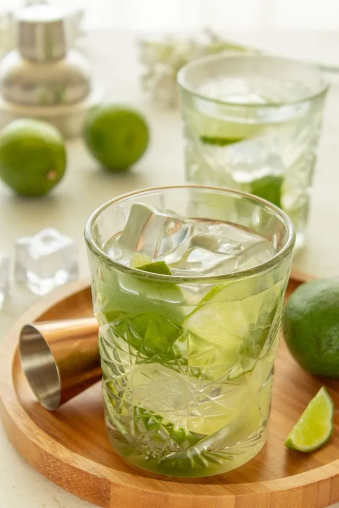 Caipirinha drink, the national cocktail of Brazil