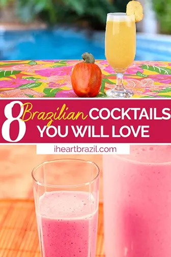 Brazilian cocktails Pinterest graphic