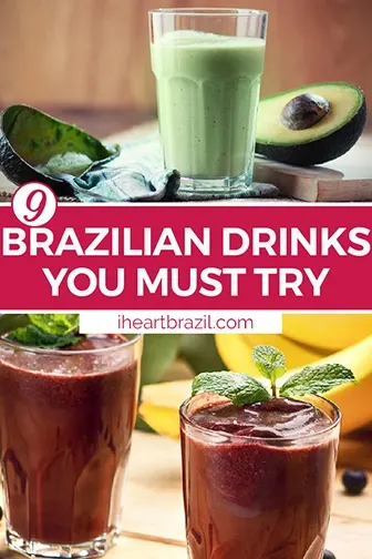 Brazilian drink Pinterest graphic