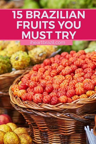 Brazilian fruits Pinterest graphic