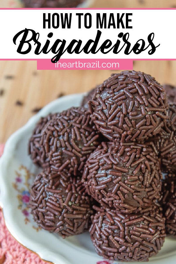 Brigadeiro recipe Pinterest graphic