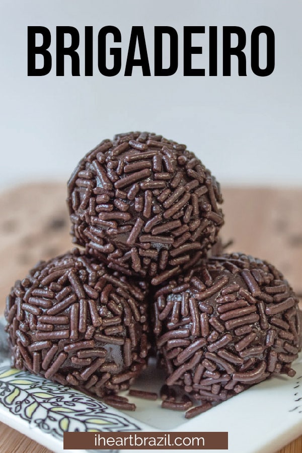 Brigadeiro recipe Pinterest graphic