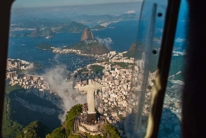 Helicopter tour over Christ the Redeemer Statue is one of the top things to do in Rio de Janeiro