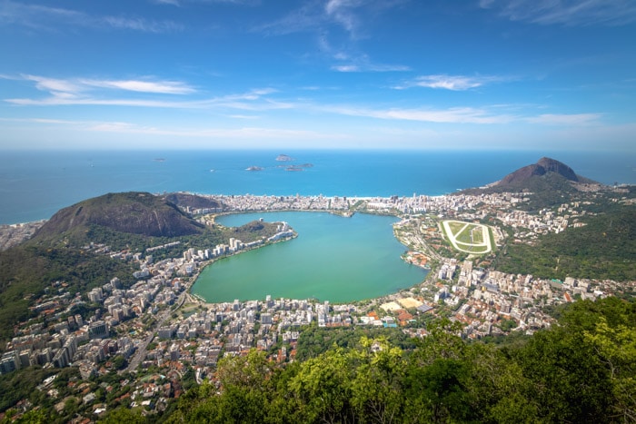 Rodrigo de Freitas and Two Brothers Hill in Rio de Janeiro