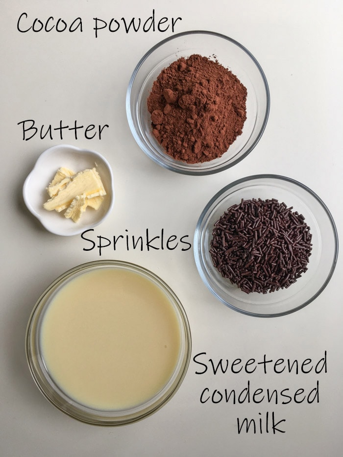 Brigadeiro ingredients