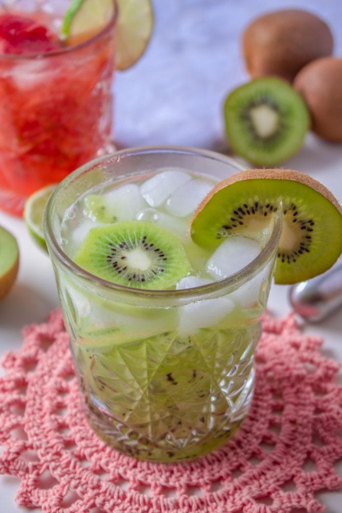 Caipisake is a Brazilian sake cocktail with kiwi