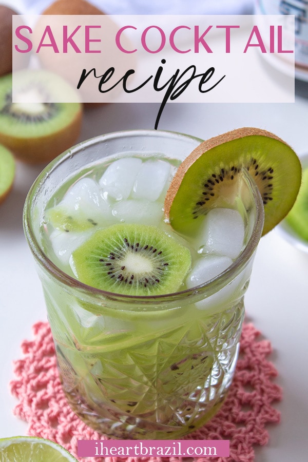 Caipisake recipe Pinterest graphic