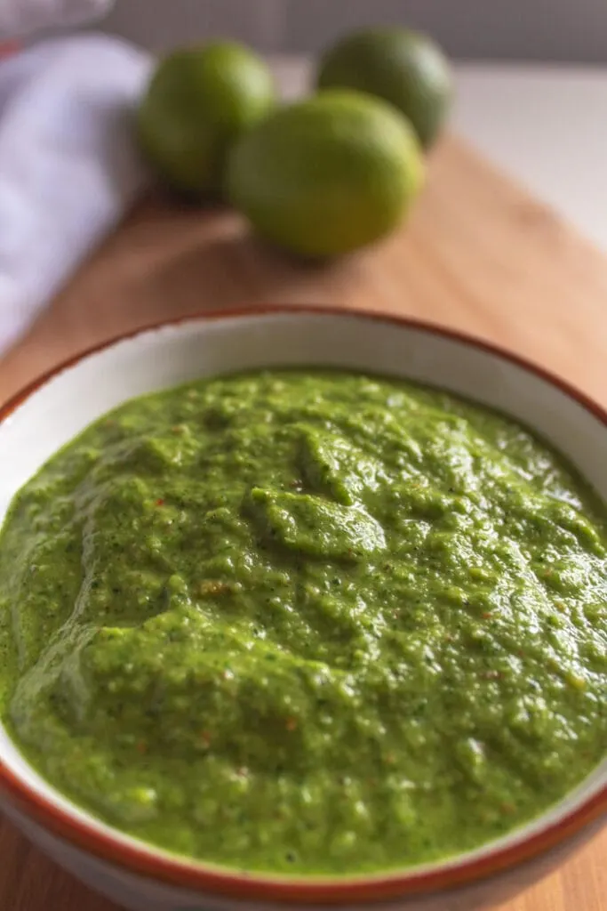 Brazilian chimichurri sauce with cilantro