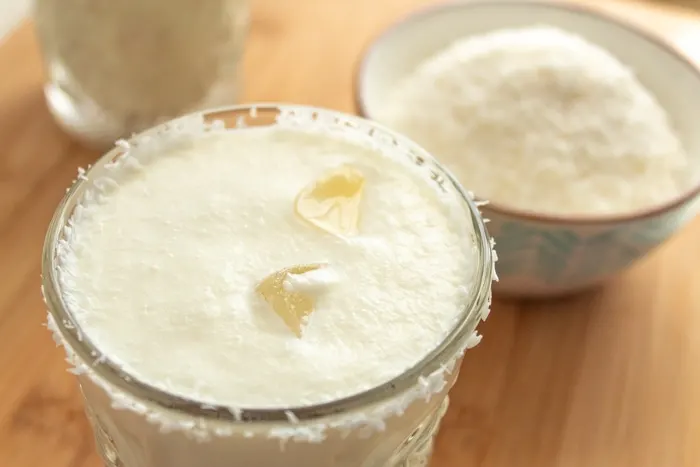 Creamy coconut cocktail