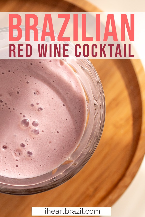 Red Wine cocktail Pinterest graphic